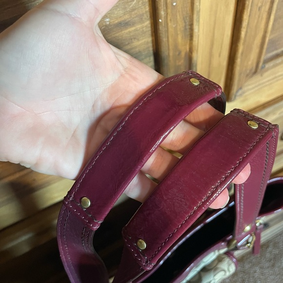 Coach Purse, Wallet & Coin Purse with Monogram Pattern and Leather Trim - Picture 6 of 11